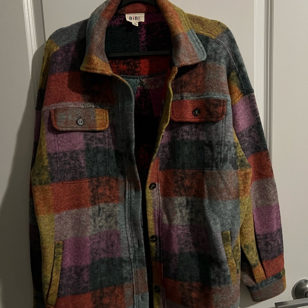 BiBi Multicolor Plaid Jacket